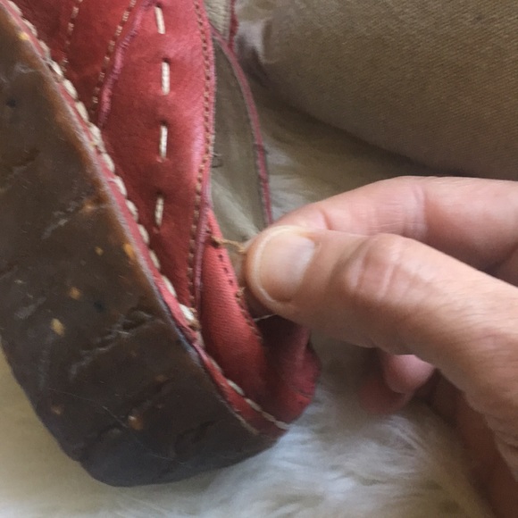 Red El Natura Lista Clogs - Picture 6 of 8